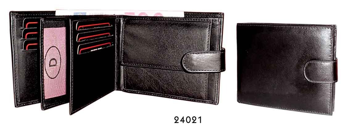 Black Mens Leather Wallets - 24021